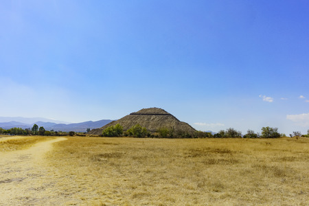 The famous and historical Pyramid of the Sun in Teotihuacan, Mexicoのeditorial素材