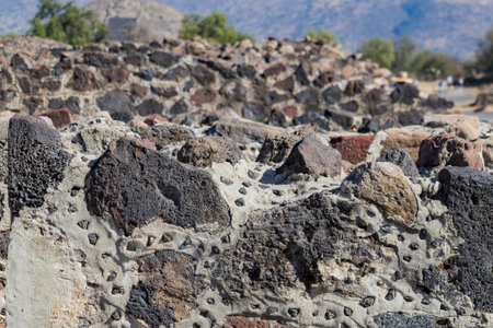 Close up view of rocks under the sun