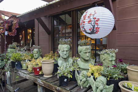 Los Angeles, MAR 9: building and shop at Descanso Garden on MAR 9, 2017 at Los Angelesのeditorial素材