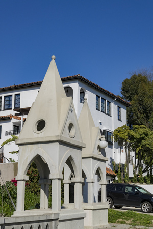 Los Angeles, MAR 9: The Shakespeare Bridge Garden on MAR 9, 2017 at Los Angelesのeditorial素材