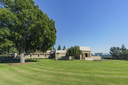 Los Angeles, MAR 9: The historical Hollyhock House on MAR 9, 2017 at Los Angeles, Californiaのeditorial素材