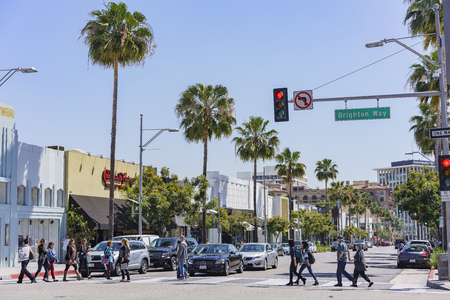 Beverly Hills, MAR 24: Brighton way of Beverly Hills on MAR 24, 2017 at Beverly Hills, Los Angeles, Californiaのeditorial素材