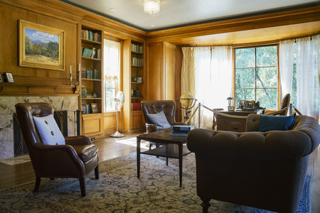 Los Angeles, MAR 23: Interior view of the famous Boddy House in Descanso Garden on MAR 23, 2017 at Los Angeles, Californiaのeditorial素材