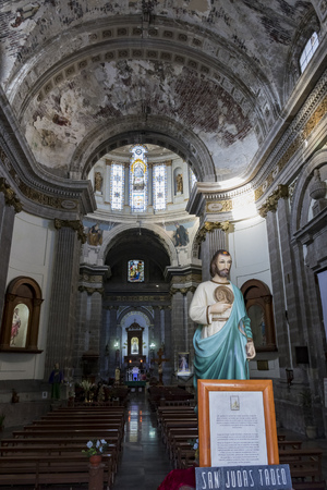 Mexico City, FEB 17: The historical church - Iglesia de Nuestra Senora de Loreto on FEB 17, 2017 at Mexico Cityのeditorial素材