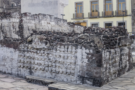Mexico City, FEB 19: The historical and beautiful Templo Mayor Museum on FEB 19, 2017 at Mexico Cityのeditorial素材