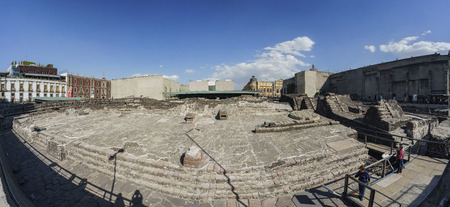 Mexico City, FEB 17: The historical and beautiful Templo Mayor Museum on FEB 17, 2017 at Mexico Cityのeditorial素材