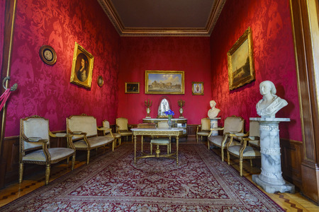 Mexico City, FEB 17: Interior view of the historical castle - Chapultepec Castle on FEB 17, 2017 at Mexico Cityのeditorial素材