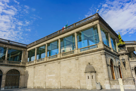 Mexico City, FEB 17: The historical castle - Chapultepec Castle on FEB 17, 2017 at Mexico Cityのeditorial素材