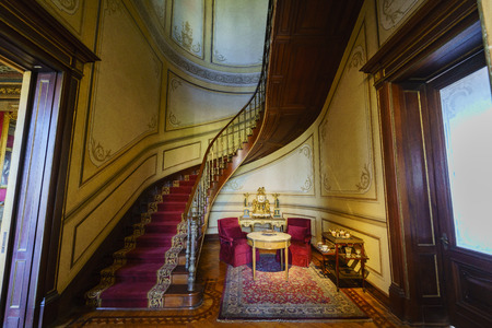 Mexico City, FEB 17: Interior view of the historical castle - Chapultepec Castle on FEB 17, 2017 at Mexico Cityのeditorial素材