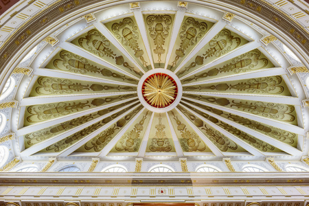 Mexico City, FEB 17: Interior view of the historical National Palace on FEB 17, 2017 at Mexico Cityのeditorial素材