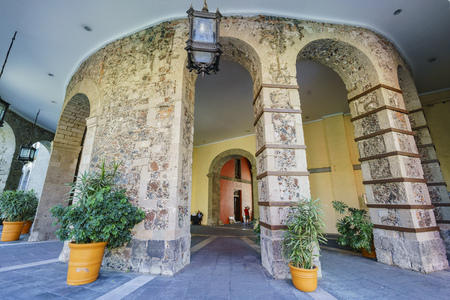 Mexico City, FEB 17: Morning view of the historical National Palace on FEB 17, 2017 at Mexico Cityのeditorial素材