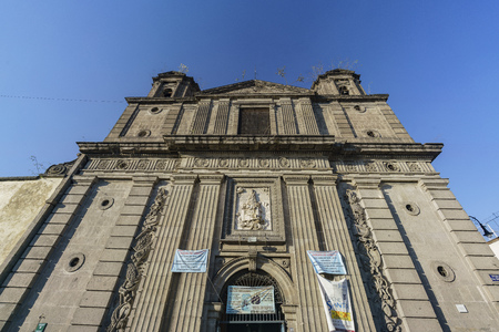Mexico City, FEB 17: The historical church - Iglesia de Nuestra Senora de Loreto on FEB 17, 2017 at Mexico Cityのeditorial素材