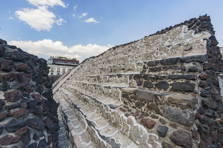 Mexico City, FEB 19: The historical and beautiful Templo Mayor Museum on FEB 19, 2017 at Mexico Cityのeditorial素材