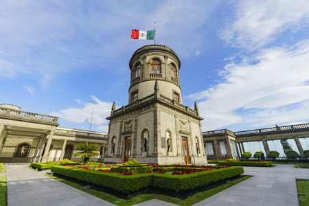 Mexico City, FEB 17: The historical castle - Chapultepec Castle on FEB 17, 2017 at Mexico Cityのeditorial素材