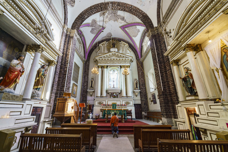 Mexico City, FEB 17: The historical church - Iglesia De La Salud on FEB 17, 2017 at Mexico Cityのeditorial素材