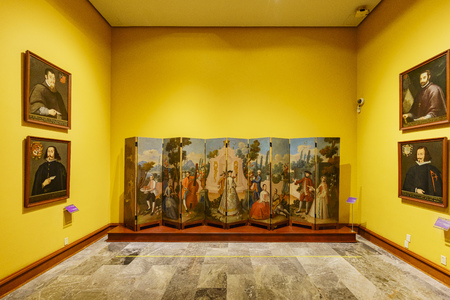 Mexico City, FEB 17: Interior view of the historical castle - Chapultepec Castle on FEB 17, 2017 at Mexico Cityのeditorial素材
