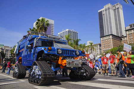 Los Angeles, APR 22: Special event - March for Science LA on APR 22, 2017 at Los Angeles, Californiaのeditorial素材