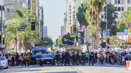 Los Angeles, APR 22: Special event - March for Science LA on APR 22, 2017 at Los Angeles, Californiaのeditorial素材
