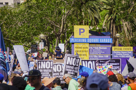Los Angeles, APR 22: Special event - March for Science LA on APR 22, 2017 at Los Angeles, Californiaのeditorial素材