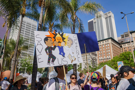 Los Angeles, APR 22: Special event - March for Science LA on APR 22, 2017 at Los Angeles, California