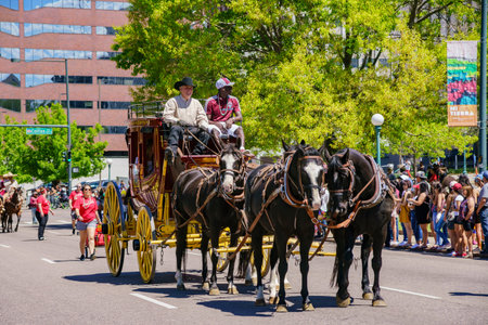 Denver, MAY 8: The famous Cinco de Mayo Parade on MAY 8, 2017 at Denver, Colorado