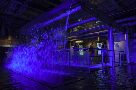 Dublin, MAY 7: Interior view of the famous Guinness Storehouse on MAY 7, 2017 at Dublin, Irelandのeditorial素材