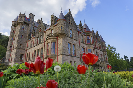 Ireland, MAY 9: Exterior view of the Belfast Castle on MAY 9, 2017 at Northen Irelandのeditorial素材