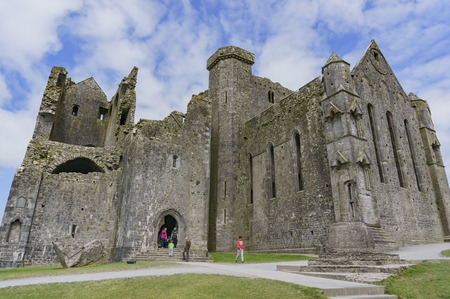 Tipperary, MAY 7: The historical Rock of Cashel on MAY 7, 2017 at Cashel, County Tipperary, Irelandのeditorial素材