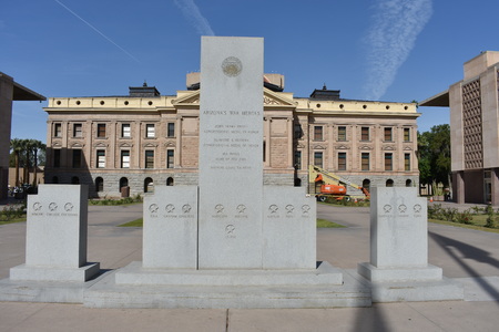 Arizona, APR 10: Beautiful scene near Arizona State Capital on APR 10, 2017 at Phoenix, Arizonaのeditorial素材