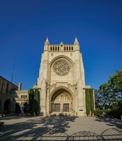 Los Angeles, MAY 28: The historical First Congregational Church of Los Angeles on May 28, 2017 at...