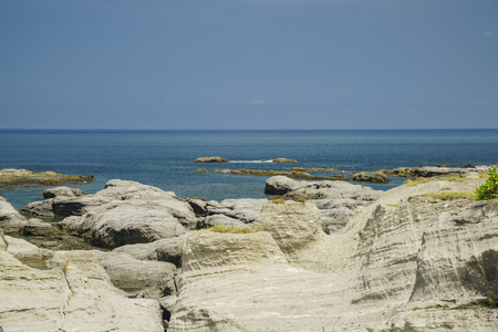 Afternoon view of   Shihtiping area of Hualien, Taiwanの写真素材