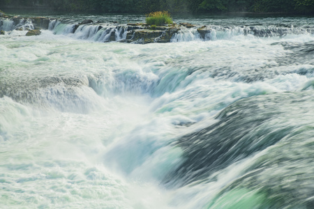 The biggest waterfall - Rhine Falls at Europe, Zurich, Switzerlandの写真素材