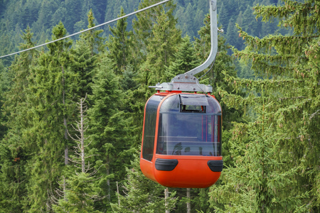 Superb scenery, view from cable car in Pilatus mountain at Luzern, Switzerlandの写真素材