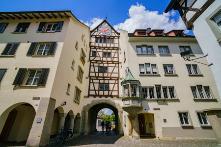 Schaffhausen, JUL 15: The beautiful Stein am Rhein is a historic town and a municipality in the...