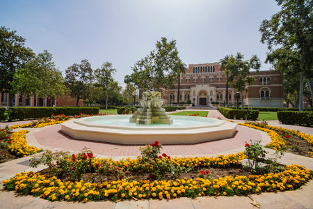 Los Angeles, JUN 4: Edward L. Doheny Jr. Memorial Library of the University of Southern California...