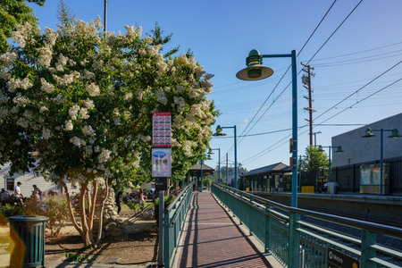 Los Angeles , JUN 24: South Pasadena metro station on JUN 24, 2015 at Los Angeles, California