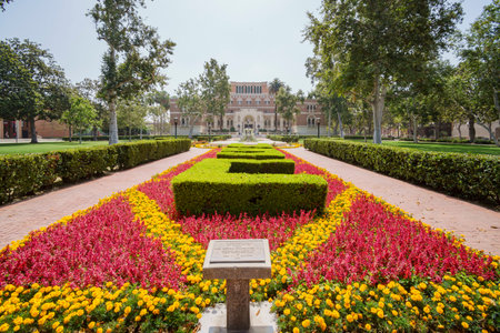 Los Angeles, JUN 4: Edward L. Doheny Jr. Memorial Library of the University of Southern California...