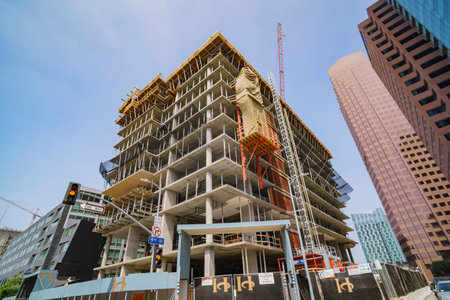 Los Angeles , JUN 4: Construction site on JUN 4, 2017 at Los Angeles, California
