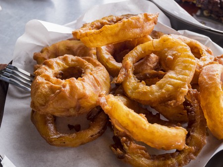Delicious deep-fried calamari, ate at Mexicoの写真素材