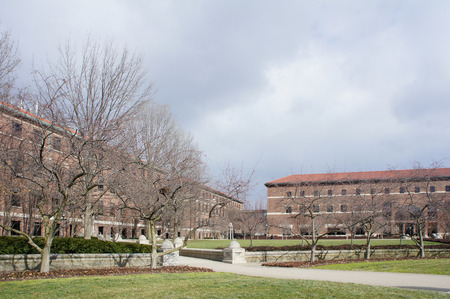 Purdue, JAN 30: The beautiful Purdue Mall of Purdue University on JAN 30, 2012 at Purdue, Indianaのeditorial素材