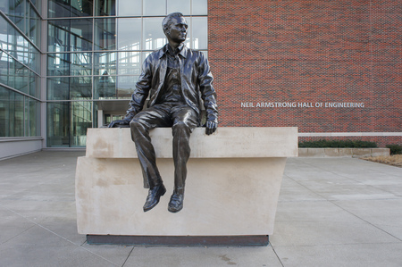 Purdue, JAN 30: The beautiful Neil Armstrong Hall of Engineering of Purdue University on JAN 30, 2012 at Purdue, Indianaのeditorial素材