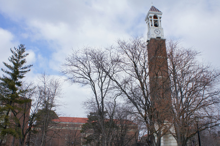Purdue, JAN 30: The beautiful Purdue Bell Tower of Purdue University on JAN 30, 2012 at Purdue, Indianaのeditorial素材