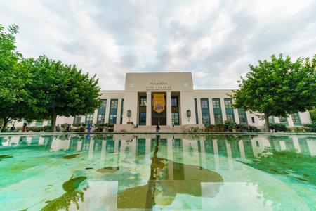 Pasadena, NOV 1: Beautiful campus of Pasadena City College on NOV 1, 2017 at Pasadena, California,...
