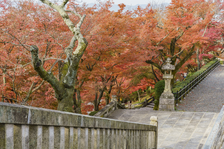 Kyoto, NOV 26: The Otowa-san Kiyomizu-dera in fall color on NOV 26, 2017 at Kyoto, Japanのeditorial素材