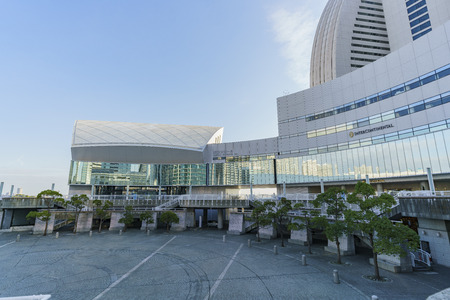 Yokohama, NOV 21: Morning view of modern building  on NOV 21, 2017 at Yokohama, Japanのeditorial素材