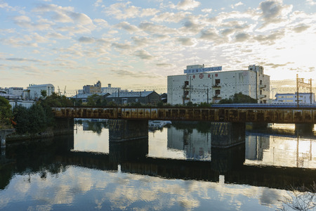 Yokohama, NOV 21: cityscape around Kanagawa-Ken on NOV 21, 2017 at Yokohama, Japanのeditorial素材