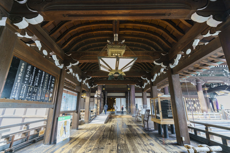 Kyoto, NOV 22: The Higashi Hongan-ji on NOV 22, 2017 at Kyoto, Japanのeditorial素材