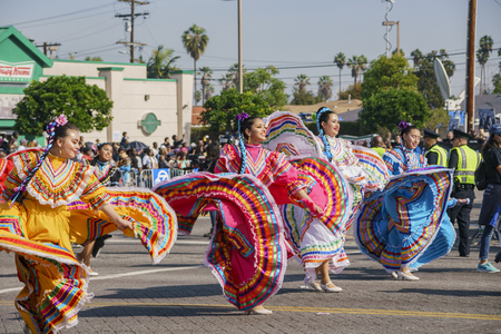 Los Angeles, JAN 15: The famous Kingdom Day Parade on JAN 15, 2018 at Los Angeles, Californiaのeditorial素材