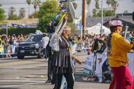Los Angeles, JAN 15: The famous Kingdom Day Parade on JAN 15, 2018 at Los Angeles, Californiaのeditorial素材