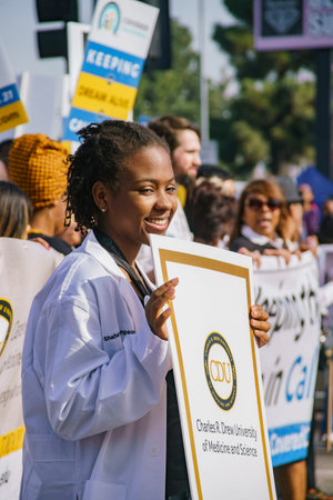 Los Angeles, JAN 15: The famous Kingdom Day Parade on JAN 15, 2018 at Los Angeles, Californiaのeditorial素材